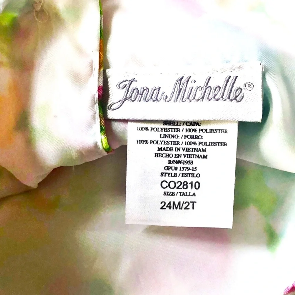 Jona Michelle Toddler Spring Floral Dress Size 24 Month/2T